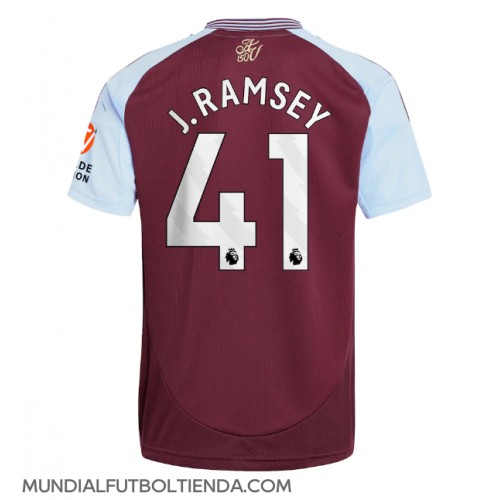 Camiseta Aston Villa Jacob Ramsey #41 Primera Equipación Replica 2024-25 mangas cortas